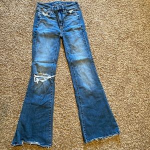 American Eagle high rise flare 00 Regular